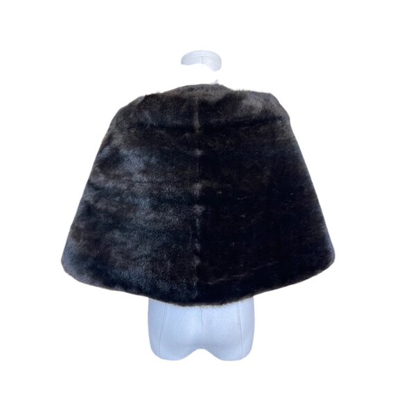 Regina Glenara Glenoit Brown Faux Fur Vintage Stole Vtg Chocolate Glam Mob Wife - Picture 4 of 7